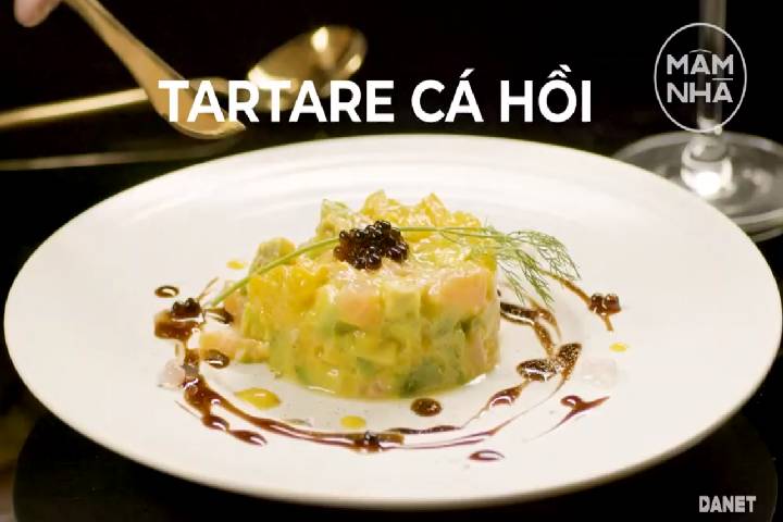 CÁCH LÀM TARTARE CÁ HỒI FUSION ĐỘC ĐÁO