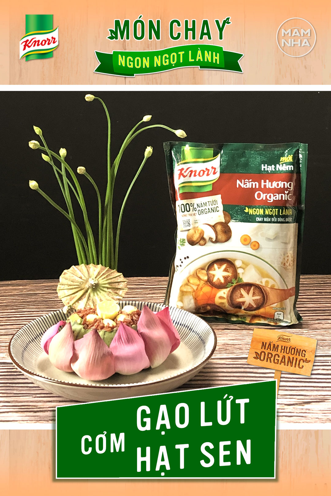 Cơm Gạo Nứt Hạt Sen