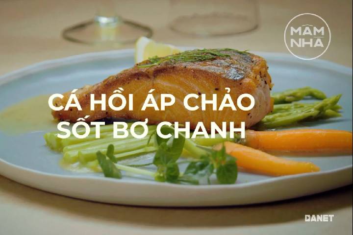CACH LAM CÁ HỒI SỐT CHANH BƠ 